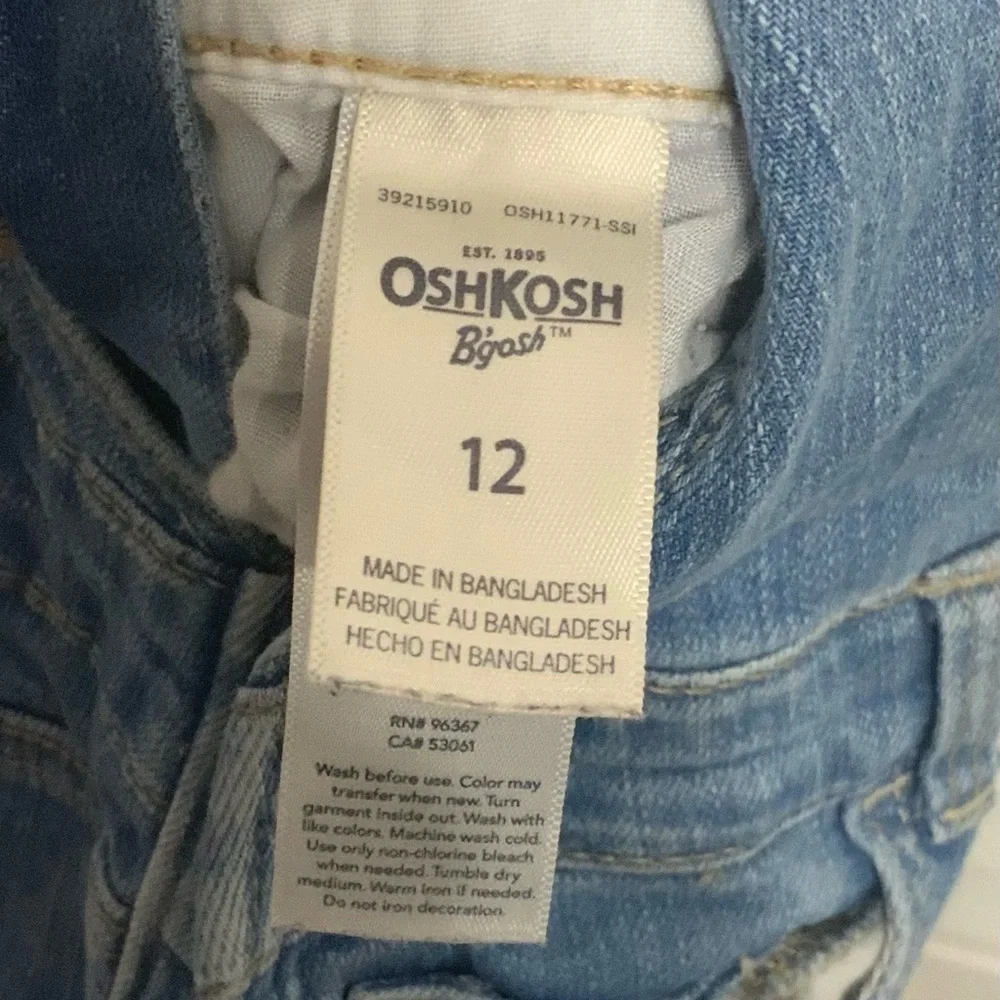 OshKosh B'gosh Classic Blue Overalls Size 12